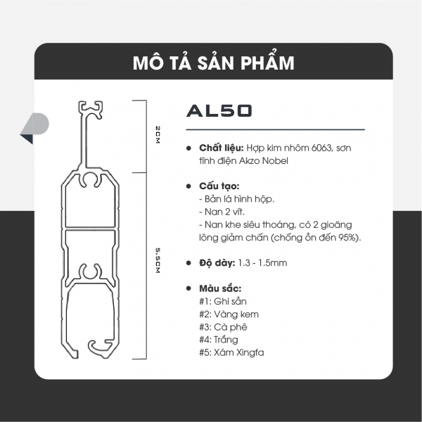 AL50 mặt cắt