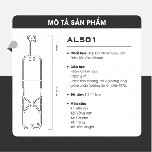 AL501 mặt cắt