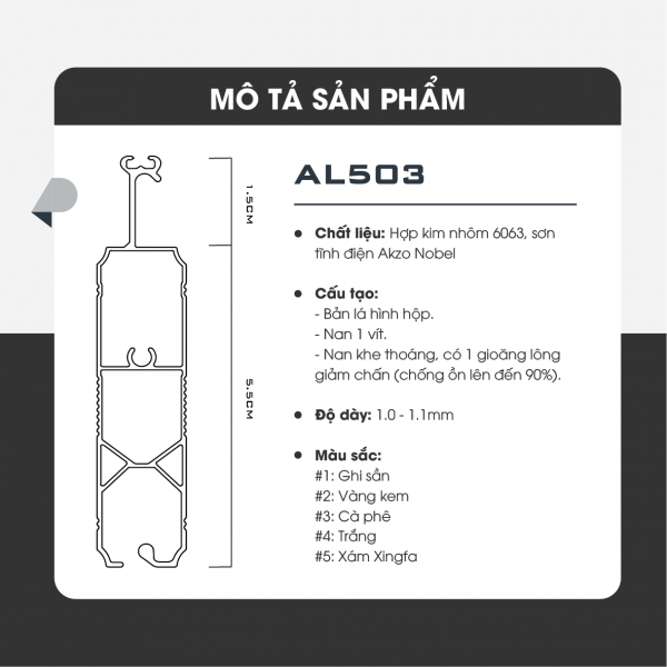 AL503 mặt cắt