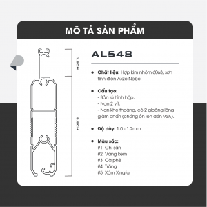 AL548 mặt cắt