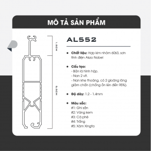 AL552 mặt cắt