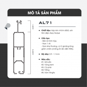 AL71 mặt cắt