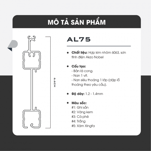 AL75 mặt cắt