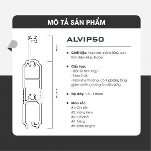 ALVIP50 mặt cắt