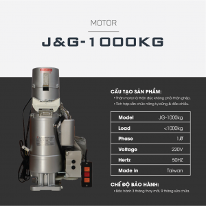 Motor J&G 1000kg