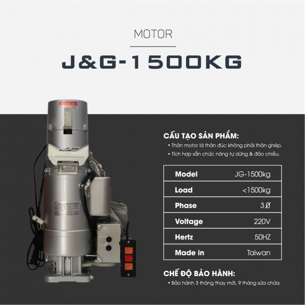 Motor JG 1500kg