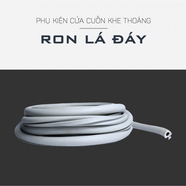 Ron lá đáy cửa cuốn khe thoáng