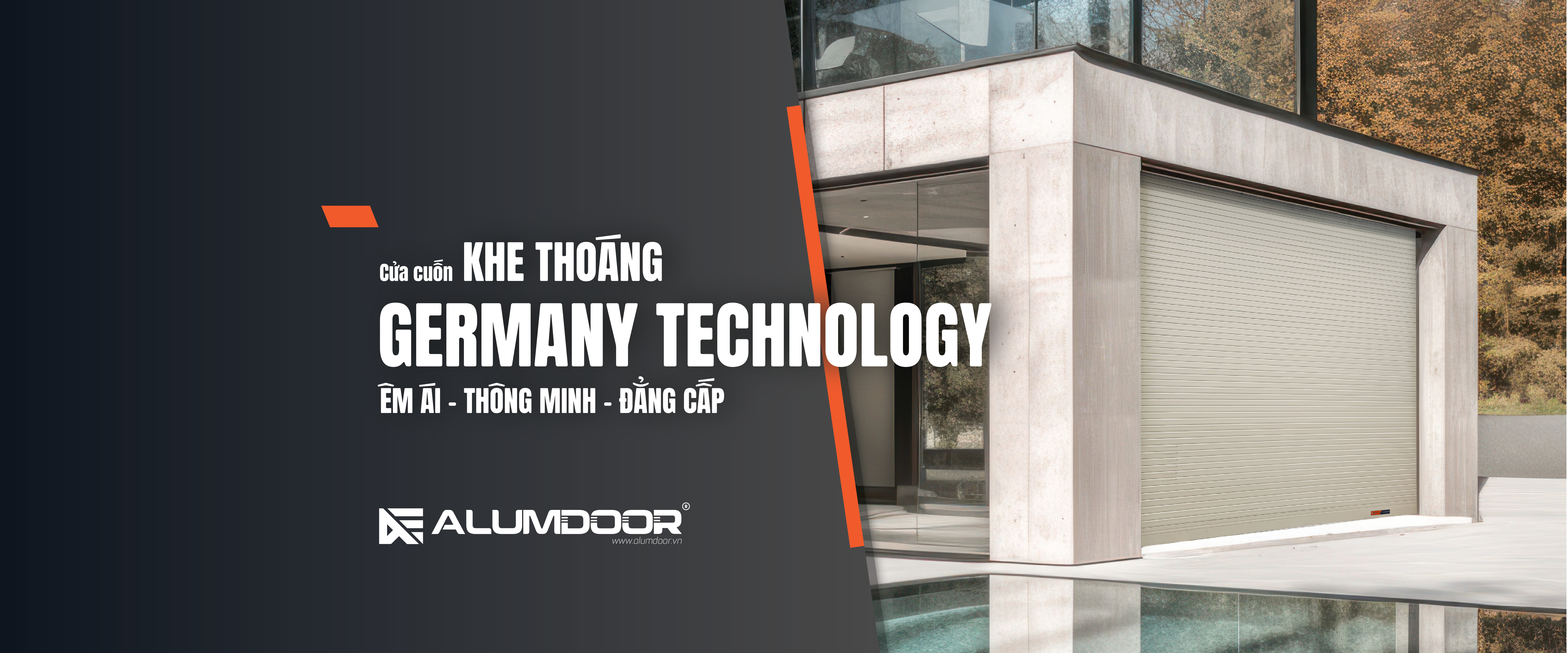 Alumdoor Banner - Cửa cuốn khe thoáng 01