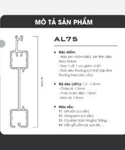 Alumdoor AL75 - Đặc điểm sản phẩm