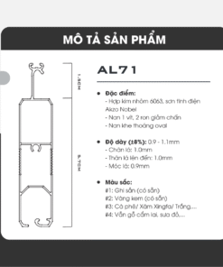 Alumdoor AL71 - Đặc điểm sản phẩm
