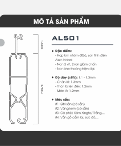Alumdoor AL501 - Đặc điểm sản phẩm