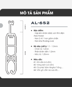 Alumdoor AL652 - Đặc điểm sản phẩm