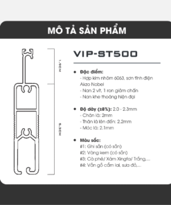 Alumdoor VIP-ST500 - Đặc điểm sản phẩm
