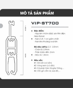 Alumdoor VIP-ST700 - Đặc điểm sản phẩm