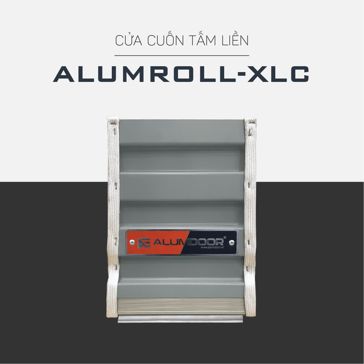 Alumdoor Cửa Cuốn Tấm Liền Xám Lông Chuột
