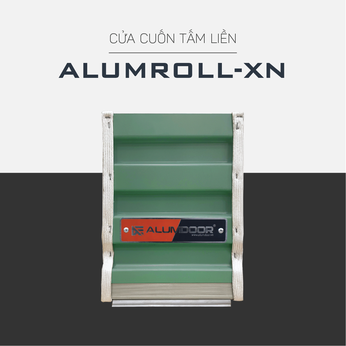 Alumdoor Cửa Cuốn Tấm Liền Xanh Ngọc