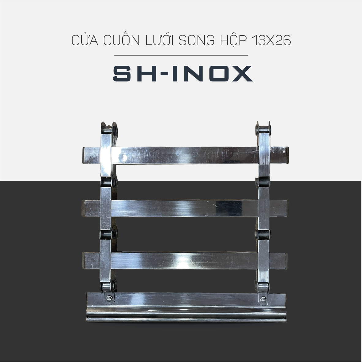 Alumdoor Cửa Cuốn Lưới Song Ngang Hộp Inox 304