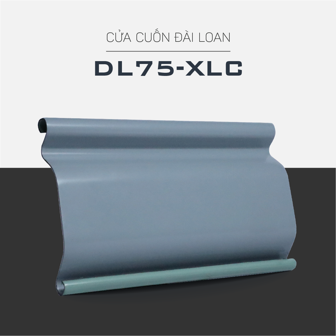 Alumdoor - Lá Đài Loan Bảng 75 Xám Lông Chuột