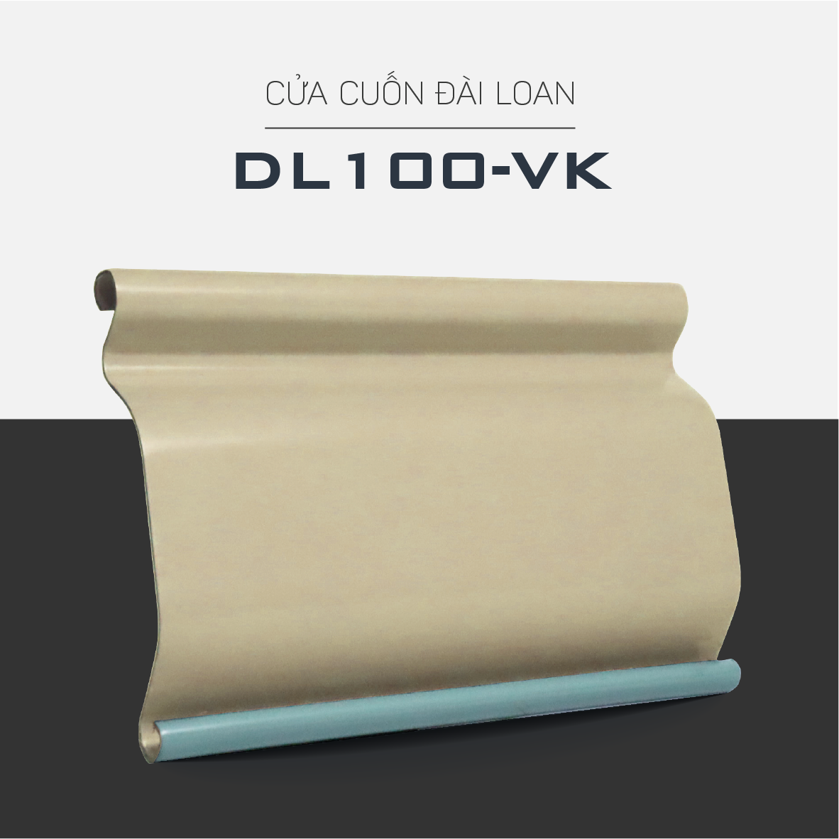 Alumdoor - Lá Đài Loan Bảng 10cm Vàng Kem