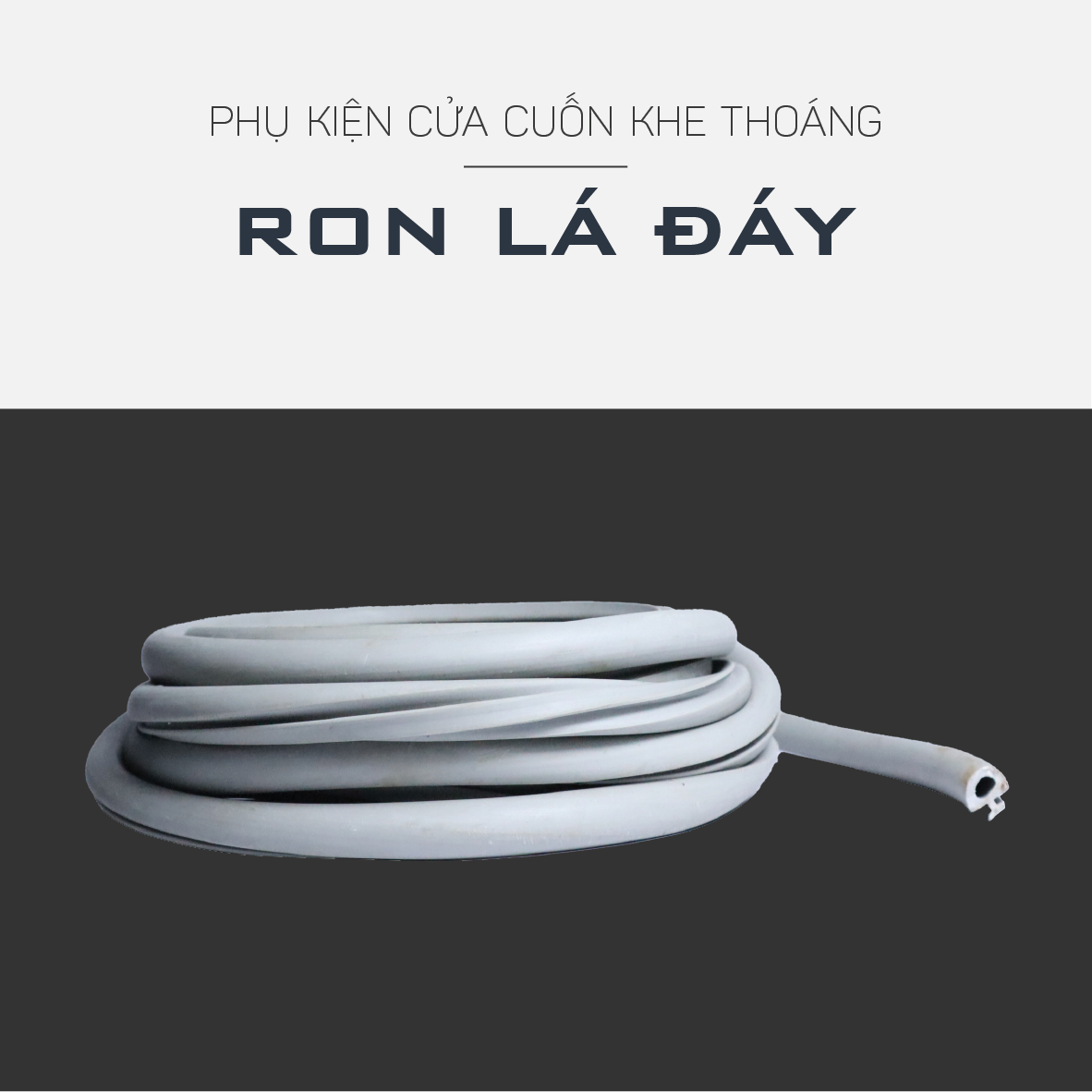 Alumdoor - Ron lá đáy cửa cuốn khe thoáng
